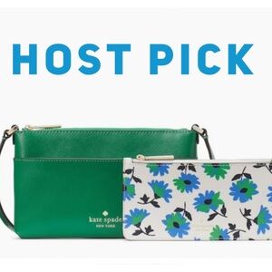 Kate Spade Sadie Crossbody Set in Green Bean